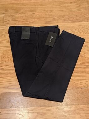 J Lindeberg Elof Light Poly Pants Navy 34x32 Slim Tight Fit Golf Performance NWT